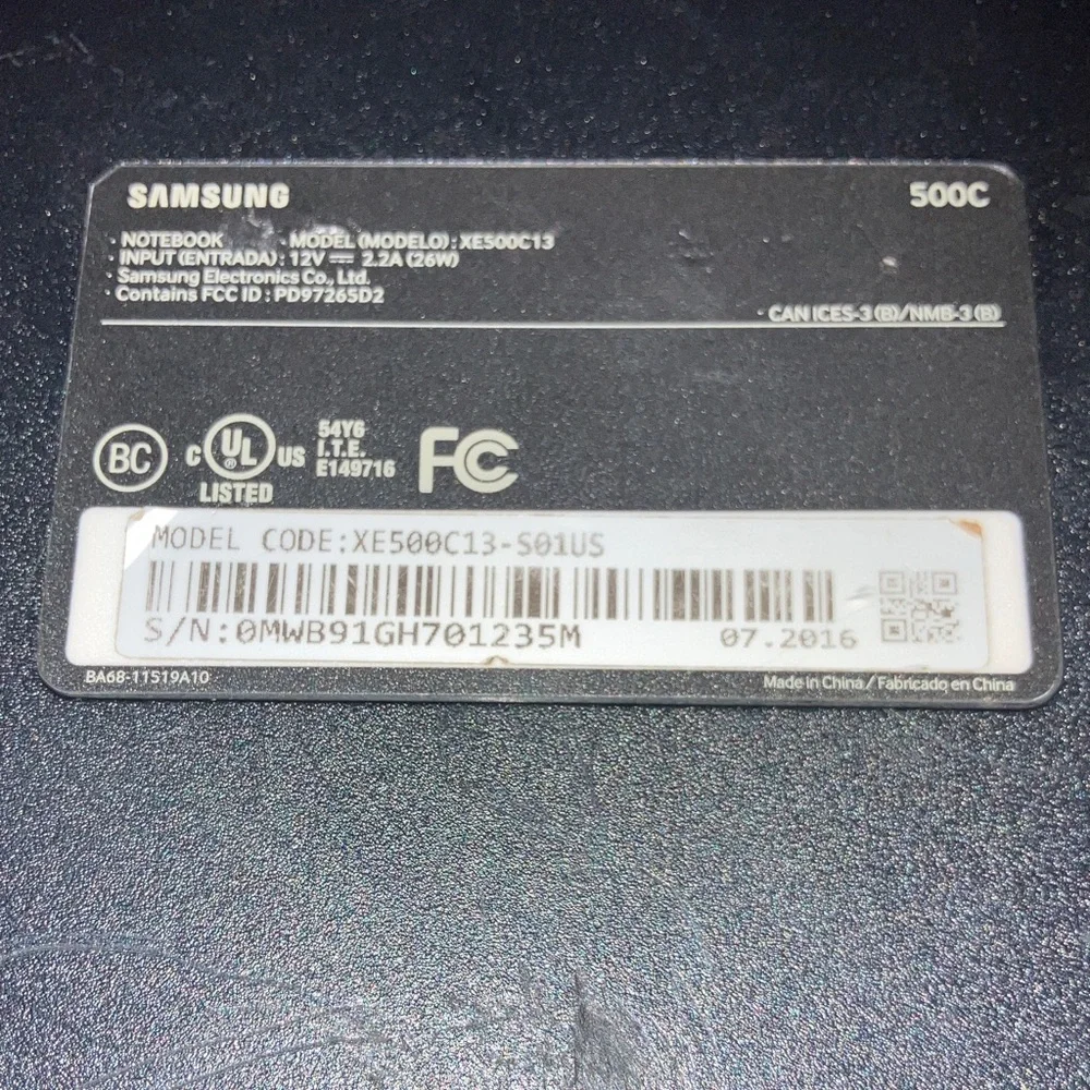 Samsung Chromebook 3 11.6’